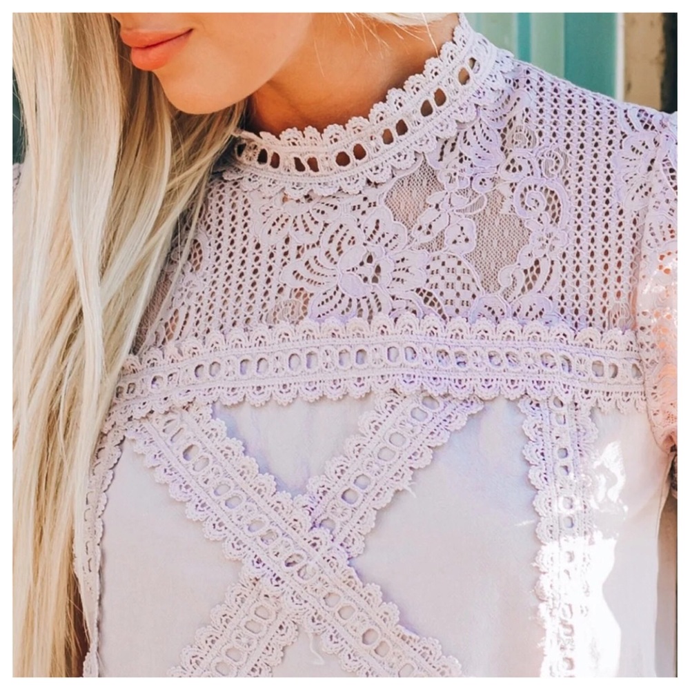Geo Lace Top - Picture 3 of 4